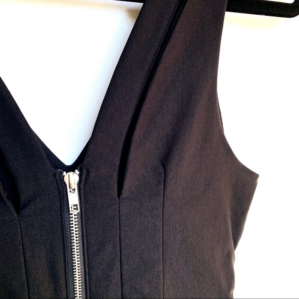 Nasty Gal Black Sleeveless Zipper Mini Party Dress - Picture 5 of 6